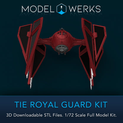 1/72 Scale Tie Royal Guard Full Kit STL File Download