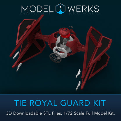 1/72 Scale Tie Royal Guard Full Kit STL File Download