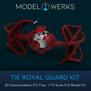 1/72 Scale Tie Royal Guard Full Kit STL File Download