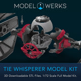 1/72 Scale Tie Whisperer Full Kit STL File Download